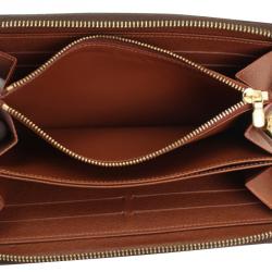 مملوكة مسبقًا Louis Vuitton Brown Monogram Canvas Zippy Wallet