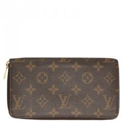 مملوكة مسبقًا Louis Vuitton Brown Monogram Canvas Zippy Wallet