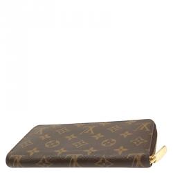 مملوكة مسبقًا Louis Vuitton Brown Monogram Canvas Zippy Wallet