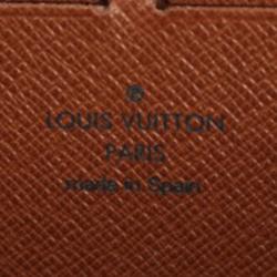 مملوكة مسبقًا Louis Vuitton Brown Monogram Canvas Zippy Wallet