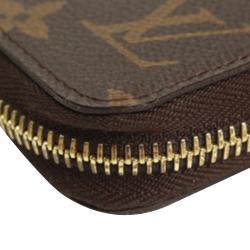مملوكة مسبقًا Louis Vuitton Brown Monogram Canvas Zippy Wallet