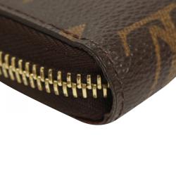 مملوكة مسبقًا Louis Vuitton Brown Monogram Canvas Zippy Wallet