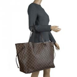 Louis Vuitton Damier Ebene Canvas Neverfull GM Bag