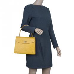 Pre Owned حقيبة يد لوي فيتون إيبي ماليشيربيس جلد أصفر