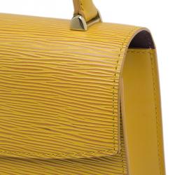 Pre Owned حقيبة يد لوي فيتون إيبي ماليشيربيس جلد أصفر