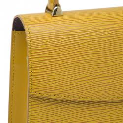 Pre Owned حقيبة يد لوي فيتون إيبي ماليشيربيس جلد أصفر