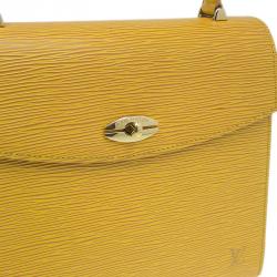 Pre Owned حقيبة يد لوي فيتون إيبي ماليشيربيس جلد أصفر
