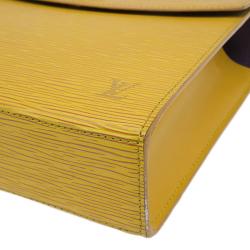 Pre Owned حقيبة يد لوي فيتون إيبي ماليشيربيس جلد أصفر