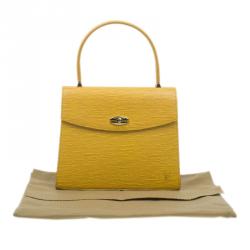 Pre Owned حقيبة يد لوي فيتون إيبي ماليشيربيس جلد أصفر