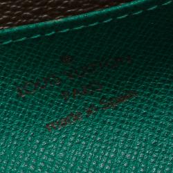 Louis Vuitton Green Monogram Canvas Emilie Continental Flap Wallet