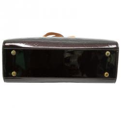 Pre Owned Louis Vuitton Amarante Monogram Vernis Brea GM Bag