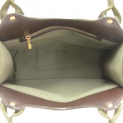 Pre Owned Louis Vuitton Green Monogram Mini Sac Kathleen Bag