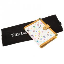 مملوكة مسبقًا مفكرة لوي فيتون حلقة صغيرة كانفاس مقوى متعددة الألوان بيضاء