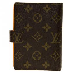 Pre Owned Louis Vuitton Monogram Canvas Small Ring Orange Koala Agenda