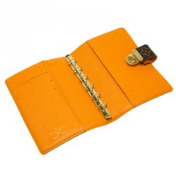 Pre Owned Louis Vuitton Monogram Canvas Small Ring Orange Koala Agenda