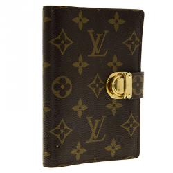 مملوكة مسبقًا مفكرة لوي فيتون كوالا وردية حلقة صغيرة كانفاس مونوغرامي