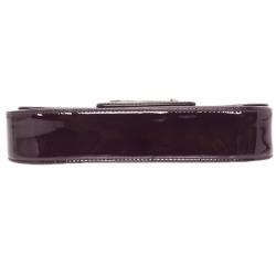 مملوكة مسبقًا Louis Vuitton Amarante Patent Leather Sobe Clutch