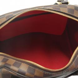 Pre Owned Louis Vuitton Damier Ebene Canvas Rivington PM Bag
