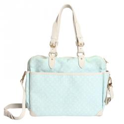 Louis Vuitton Light Blue Monogram Mini Lin Diaper Bag