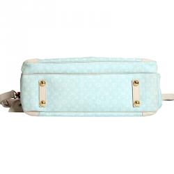 Louis Vuitton Light Blue Monogram Mini Lin Diaper Bag