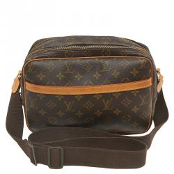 Pre Owned Louis Vuitton Monogram Canvas Reporter PM Bag
