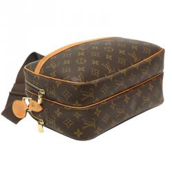 Pre Owned Louis Vuitton Monogram Canvas Reporter PM Bag