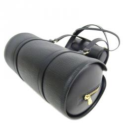 Pre Owned حقيبة إكسسوارات لوي فيتون w/  صوفلت جلد أيبي سوداء