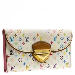 Louis Vuitton White Multicolor Monogram Canvas Eugenie Wallet