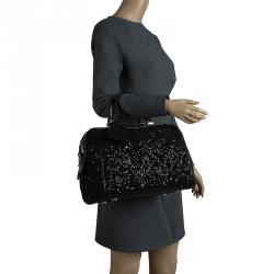 Louis Vuitton Black Sequin Sunshine Express Speedy Bag at 1stDibs