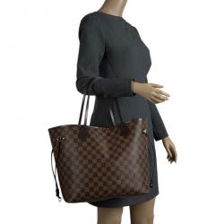 Louis Vuitton Damier Ebene Canvas Neverfull MM  Bag