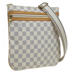 Pre Owned Louis Vuitton Damier Azur Canvas Bosphore Messenger Bag
