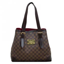 Pre Owned Louis Vuitton Damier Ebene Canvas Hampstead MM Bag