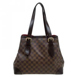 Pre Owned Louis Vuitton Damier Ebene Canvas Hampstead MM Bag