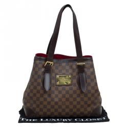 Pre Owned Louis Vuitton Damier Ebene Canvas Hampstead MM Bag