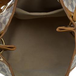 Pre Owned Louis Vuitton Damier Azur Canvas Galliera PM Bag