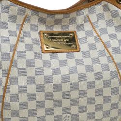 Pre Owned Louis Vuitton Damier Azur Canvas Galliera PM Bag
