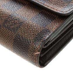 Pre Owned محفظة لوي فيتون أليكسندرا كانفاس دامييه أيبين