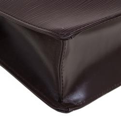 مملوكة مسبقًا حقيبة لوي فيتون ساك بليت جلد أيبي موكا GM