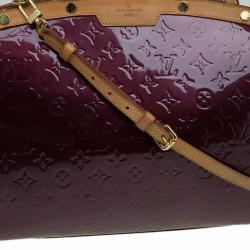 Pre Owned Louis Vuitton Amarante Monogram Vernis Brea GM Bag