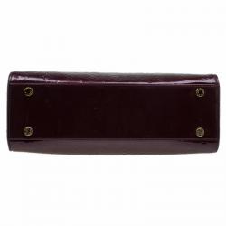 Pre Owned Louis Vuitton Amarante Monogram Vernis Brea GM Bag