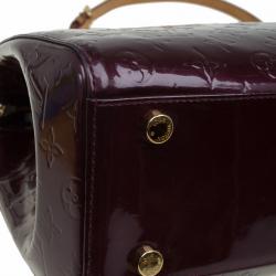 Pre Owned Louis Vuitton Amarante Monogram Vernis Brea GM Bag