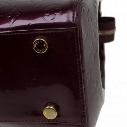 Pre Owned Louis Vuitton Amarante Monogram Vernis Brea GM Bag