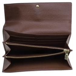 Pre Owned Louis Vuitton Monogram Coated Canvas Sarah Wallet