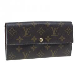 Pre Owned Louis Vuitton Monogram Coated Canvas Sarah Wallet