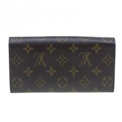 Pre Owned Louis Vuitton Monogram Coated Canvas Sarah Wallet