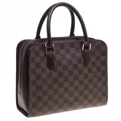 Pre Owned Louis Vuitton Damier Ebene Canvas Triana Bag