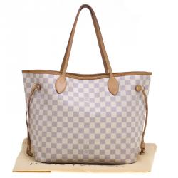Louis Vuitton Damier Azur Canvas Neverfull MM Bag