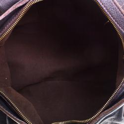 Pre Owned Louis Vuitton Black Monogram Mahina Leather XS Bag