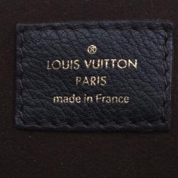 Pre Owned Louis Vuitton Black Monogram Mahina Leather XS Bag