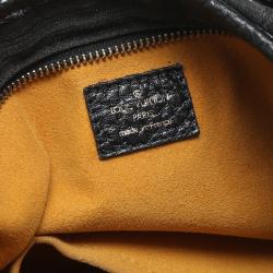 Pre Owned Louis Vuitton Black Monogram Denim Neo Cabby MM Bag